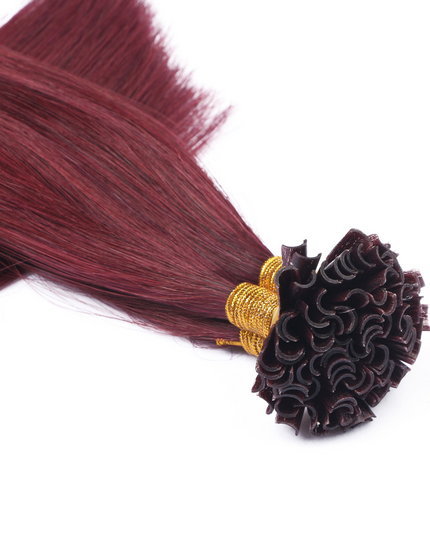 U tip hair extensions- 99J color