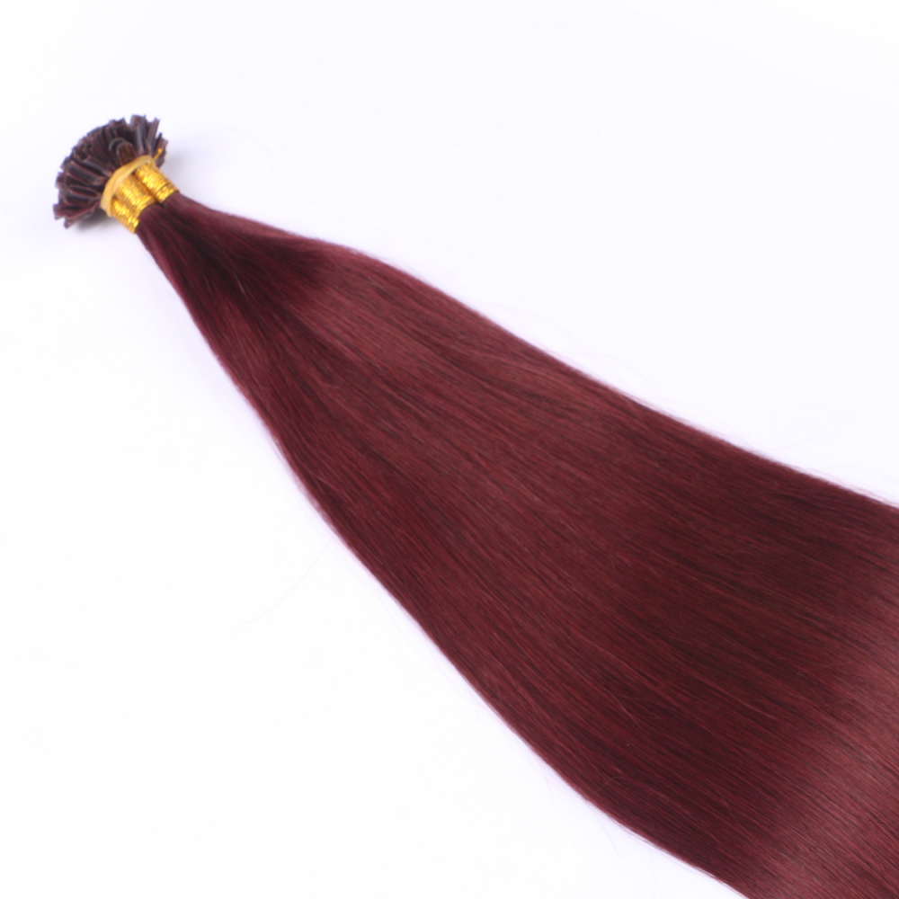 U tip hair extensions- 99J color