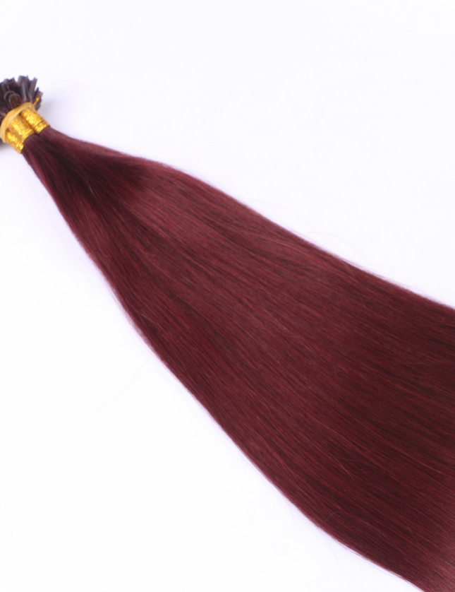 U tip hair extensions- 99J color