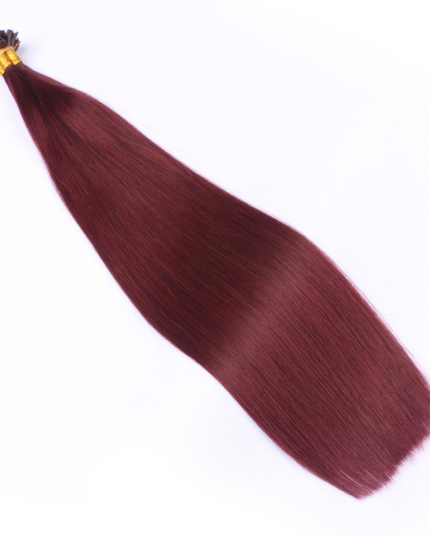 U tip hair extensions- 99J color