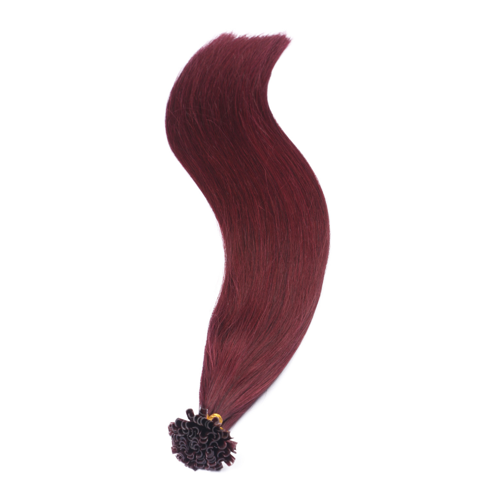 U tip hair extensions- 99J color