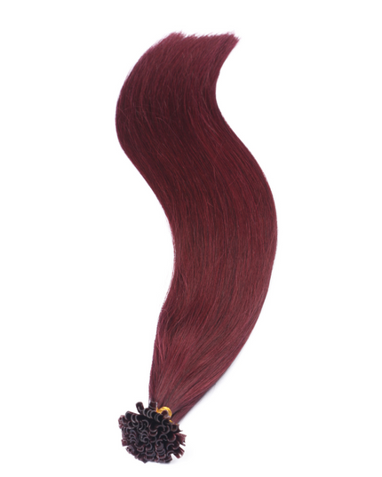 U tip hair extensions- 99J color