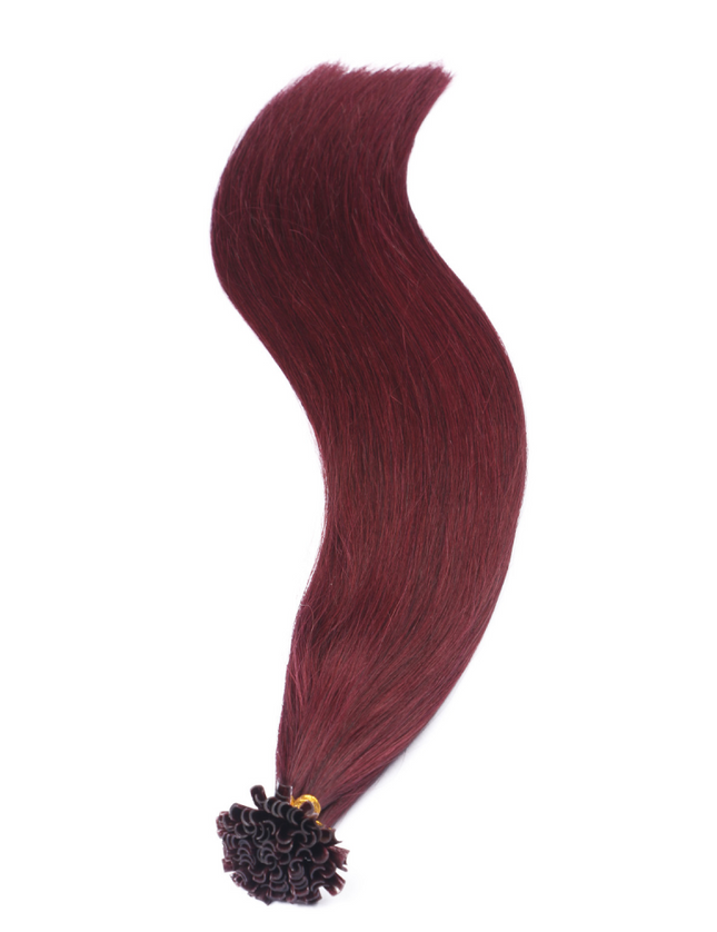 U tip hair extensions- 99J color