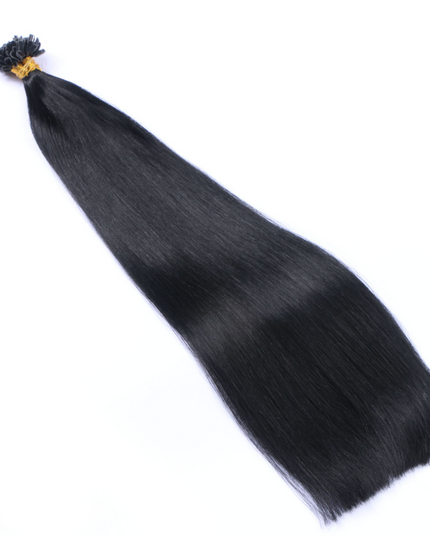 U tip hair extensions- Jet black Color