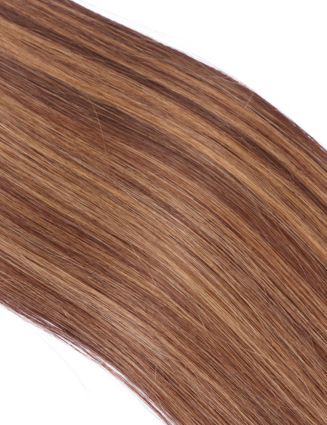 U tip hair extensions---Piano Color #6/27