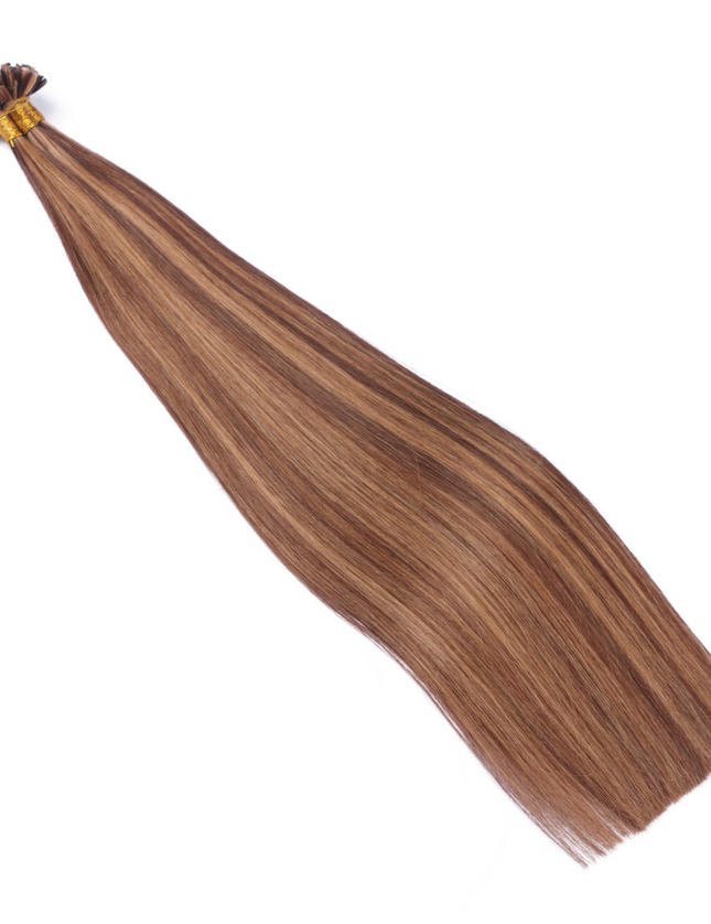 U tip hair extensions---Piano Color #6/27