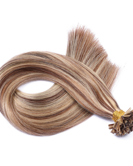 U tip hair extensions---Piano Color #4/24