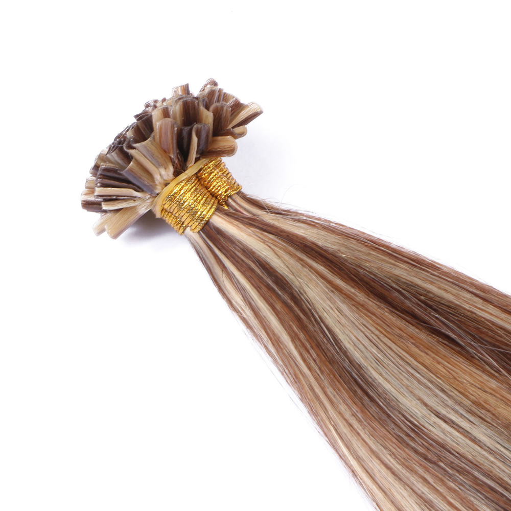 U tip hair extensions---Piano Color #4/24