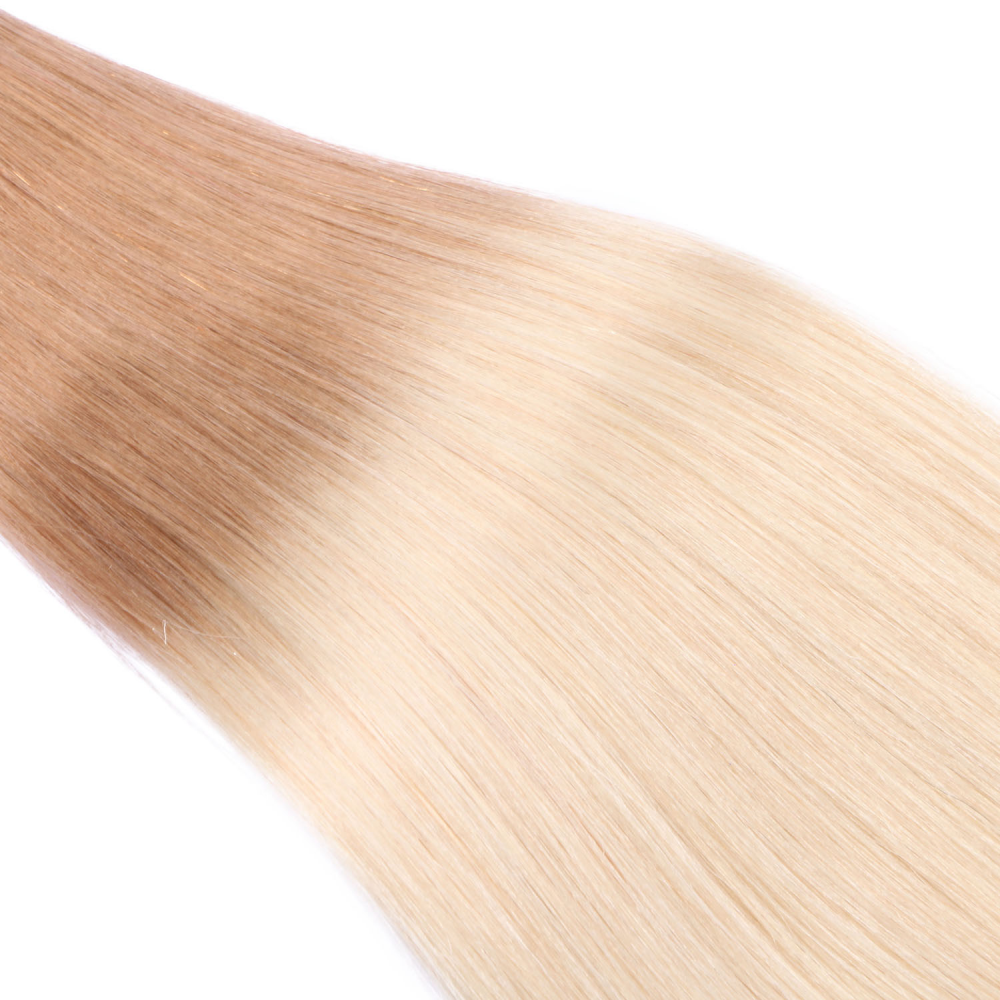 U tip hair extensions---Ombre Color #12/60