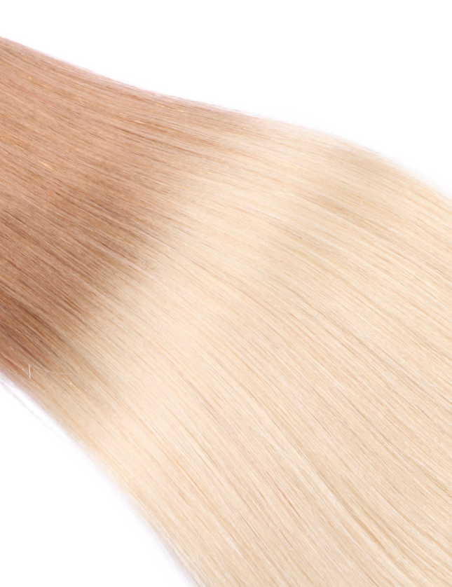 U tip hair extensions---Ombre Color #12/60