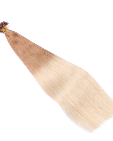 U tip hair extensions---Ombre Color #12/60