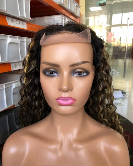 P4/27 Lace closure wig 4x4，5x5 water Wave 100% Virgin Human Hair 15A