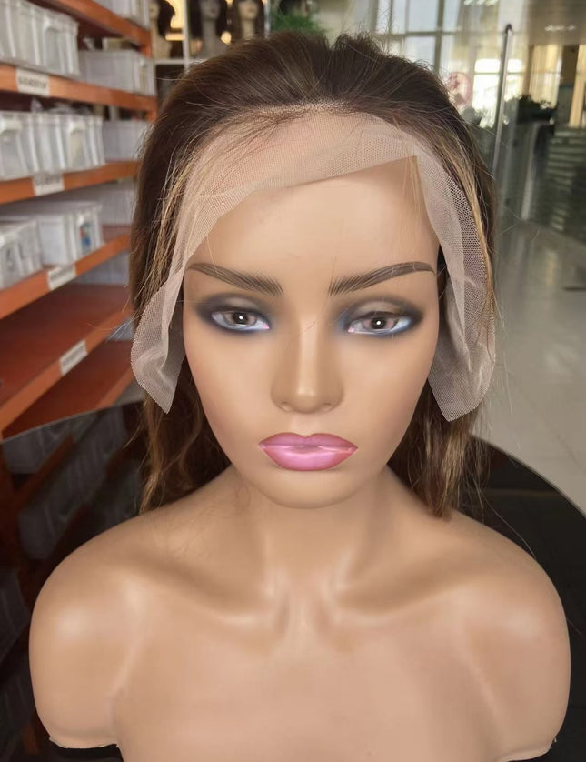 M4/27 color body wave Lace Frontal wig 13x4 Virgin Human Hair 15A