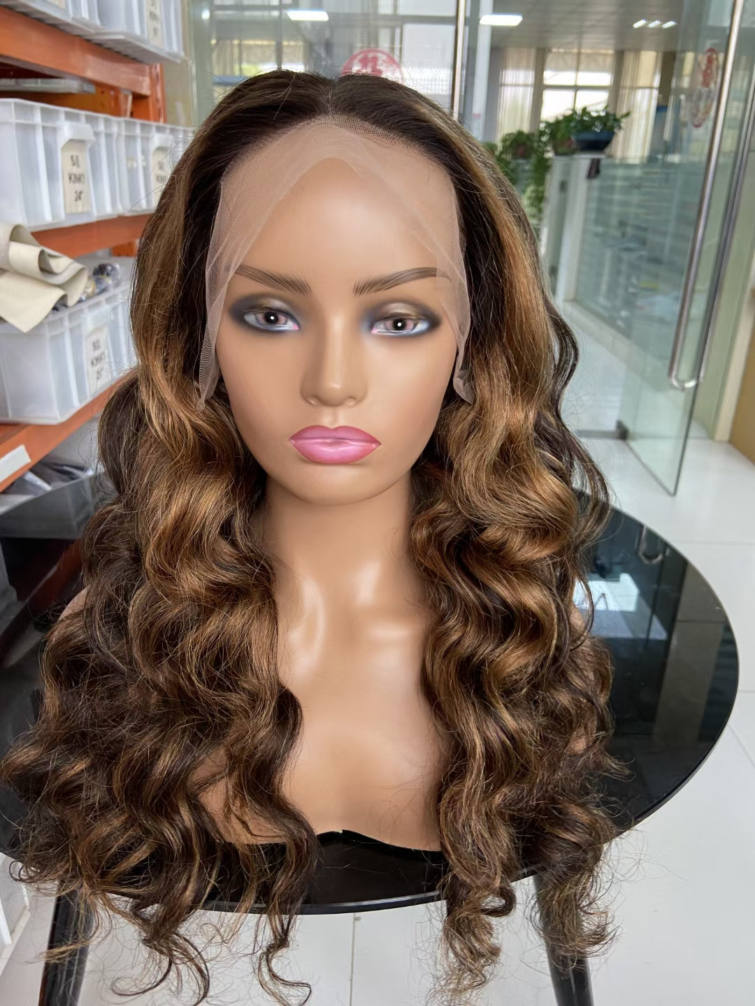 4/30 big loose lace  Frontal 13x4，180% density Virgin Human Hair Transparent LACE Wig