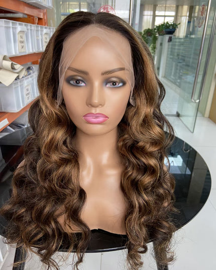 4/30 loose wave lace Frontal 13x4 Virgin Human Hair Wig 15A