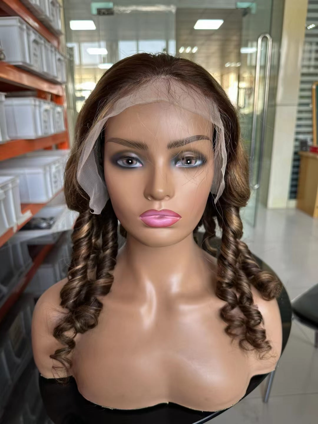 4/27 big pixie lace  Frontal 13x4，180% density Virgin Human Hair Transparent LACE Wig