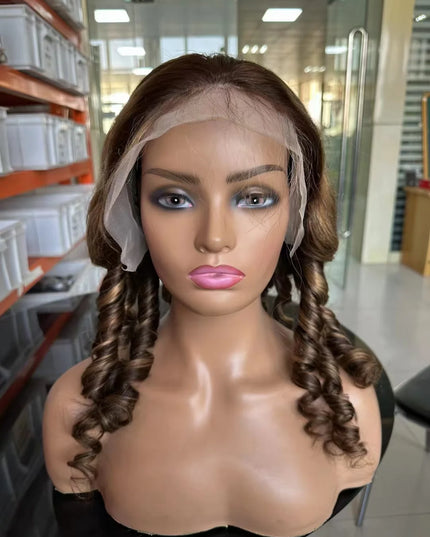 4/27 big pixie lace Frontal 13x4，180% density Virgin Human Hair Wig 15A