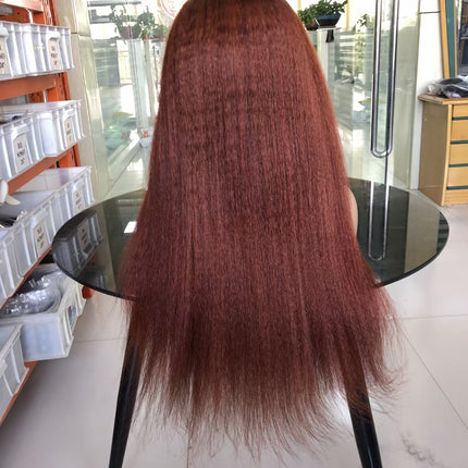 Collection image for: 33 color Reddish  brown- 13*4 wig