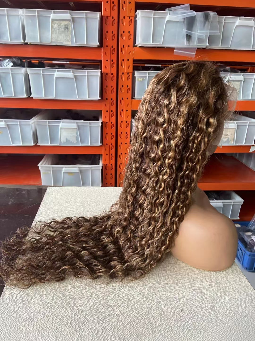 Water wave 4/27, 13x4 Lace Frontal wig 100% Virgin Human Hair Transparent lace 180% density