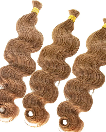 Body wave #6 color 15A human hair bulk for braiding