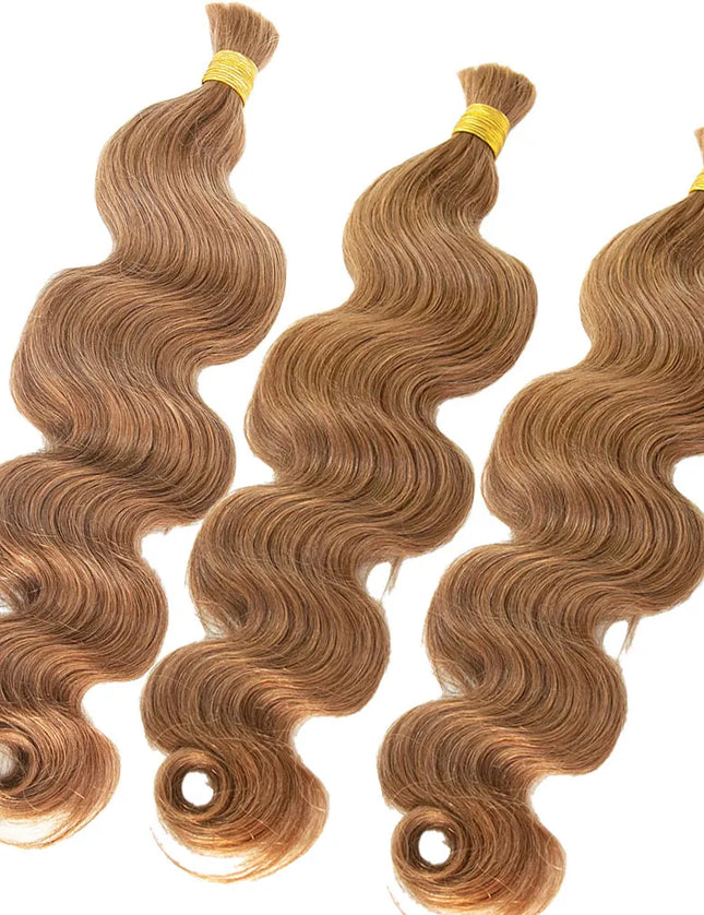 Body wave #6 color 15A human hair bulk for braiding