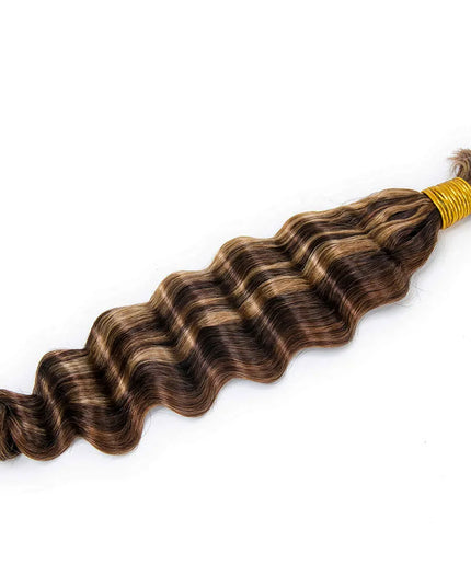 Loose deep wave P4/27 color 15A human hair bulk for braiding