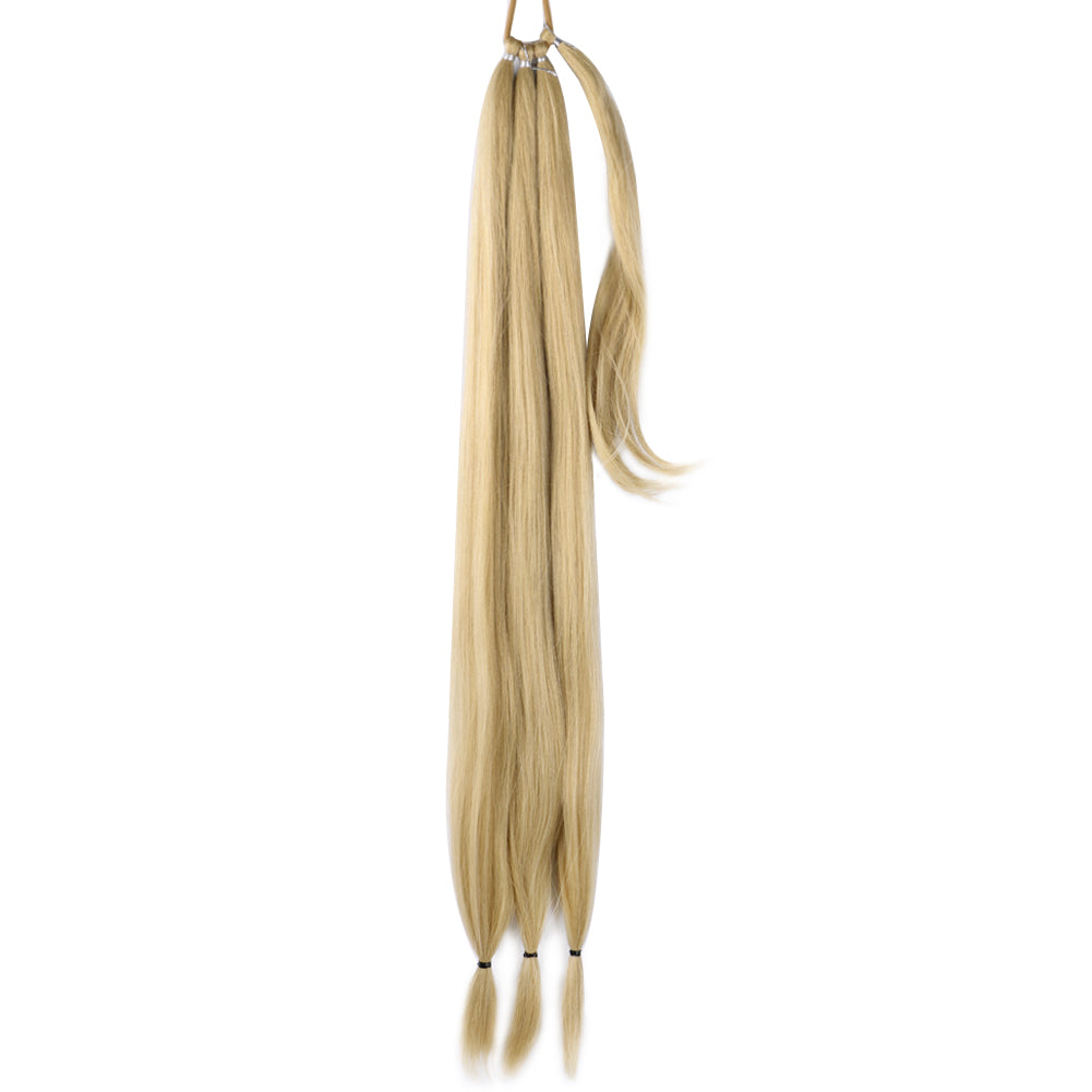 Fiber Hair Boxing Long Braid Ponytail- color M27/613