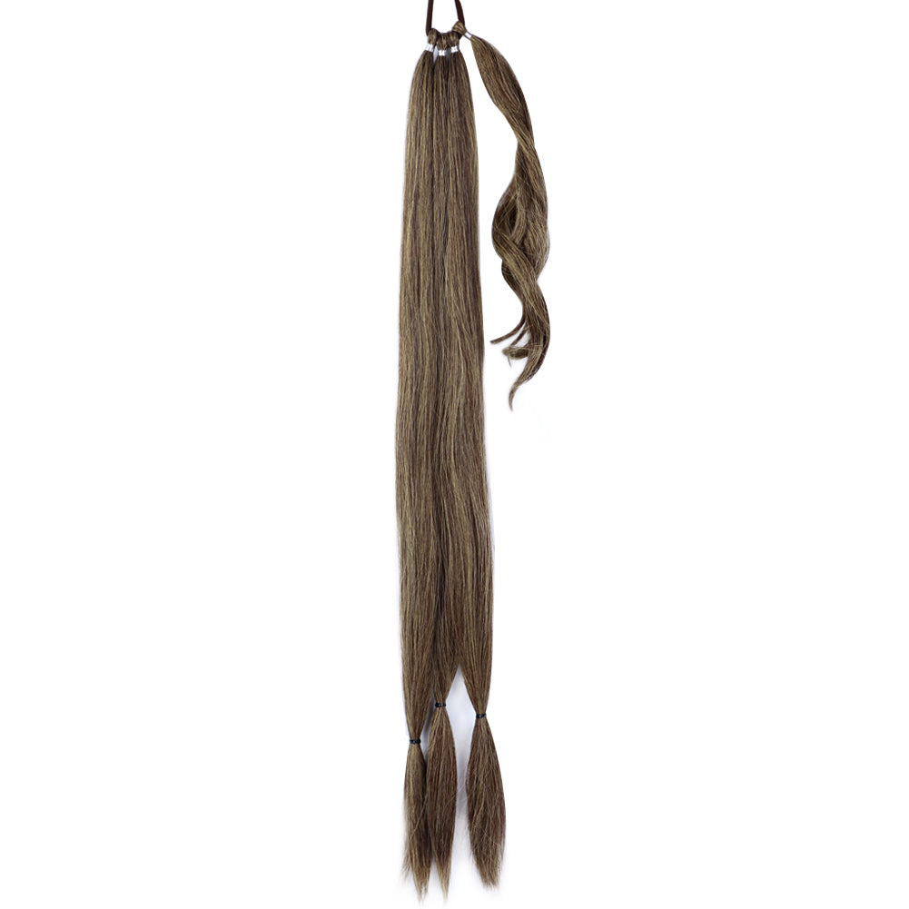 Fiber Hair Boxing Long Braid Ponytail- color M4/27