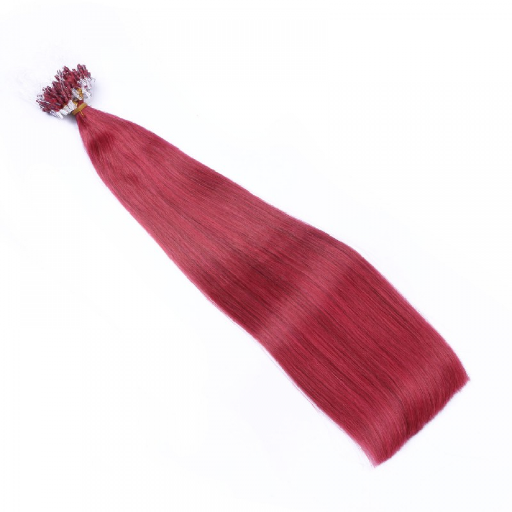 Micro ring hair extensions---Color Burgundy