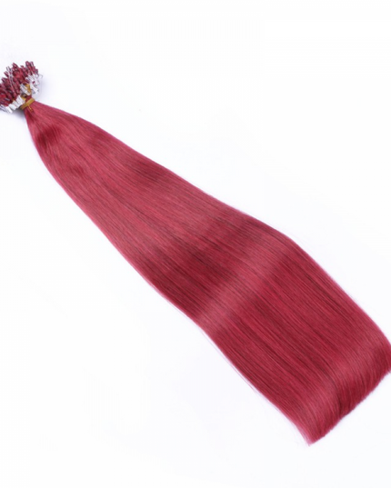 Micro ring hair extensions---Color Burgundy