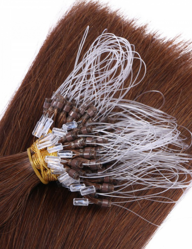 Micro ring hair extensions--- Color 4