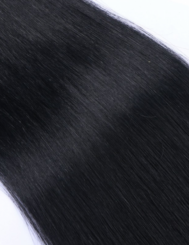 Micro ring hair extensions---Jet black Color
