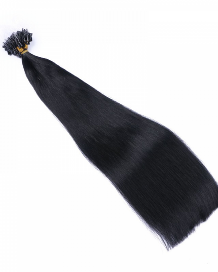 Micro ring hair extensions---Jet black Color
