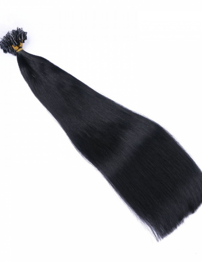 Micro ring hair extensions---Jet black Color