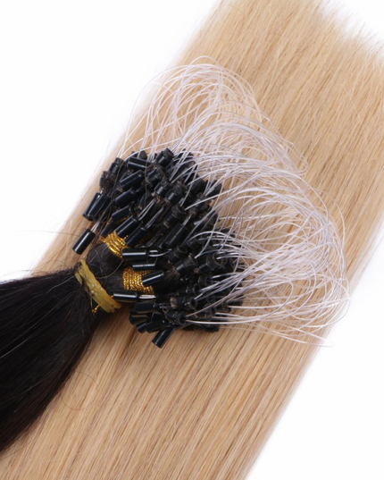 Micro ring hair extensions---Ombre Color 1B/24