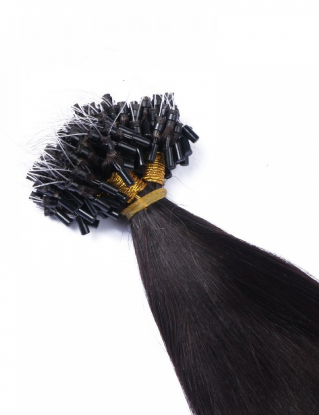 Micro ring hair extensions---Ombre Color 1B/24