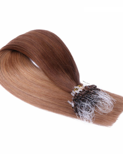 Micro ring hair extensions--- Ombre Color 4/27