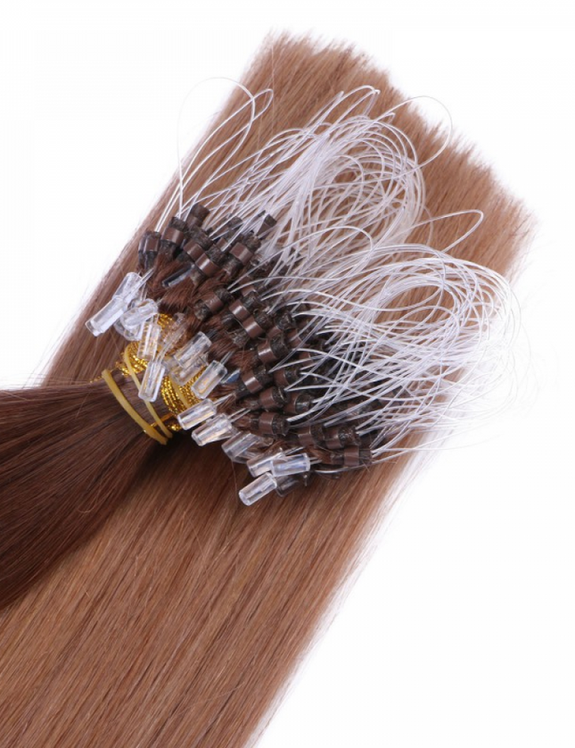 Micro ring hair extensions--- Ombre Color 4/27