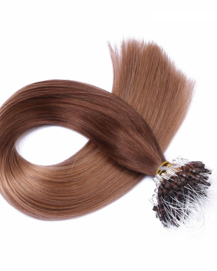 Micro ring hair extensions--- Ombre Color 4/27