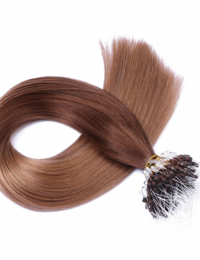 Micro ring hair extensions--- Ombre Color 4/27