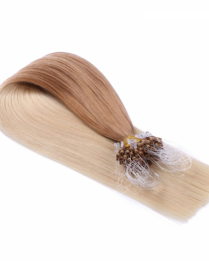 Micro ring hair extensions---Ombre Color 12/60