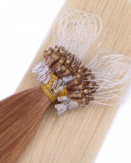 Micro ring hair extensions---Ombre Color 12/60