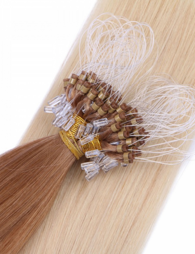 Micro ring hair extensions---Ombre Color 12/60