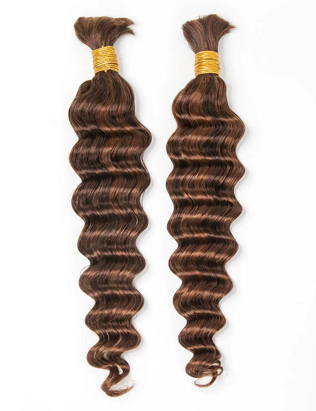 Loose deep wave P4/30 color 15A human hair bulk for braiding