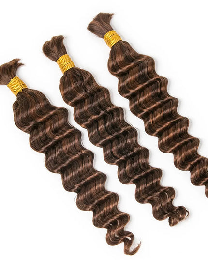Loose deep wave P4/30 color 15A human hair bulk for braiding