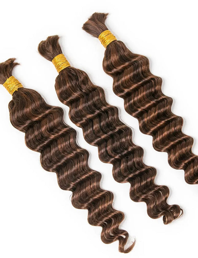 Loose deep wave P4/30 color 15A human hair bulk for braiding