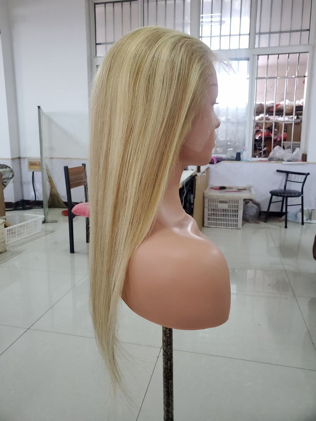 Straight color #P613/20, 13x4 Lace Frontal wig 100% Virgin Human Hair Transparent  LACE Wig 180% density