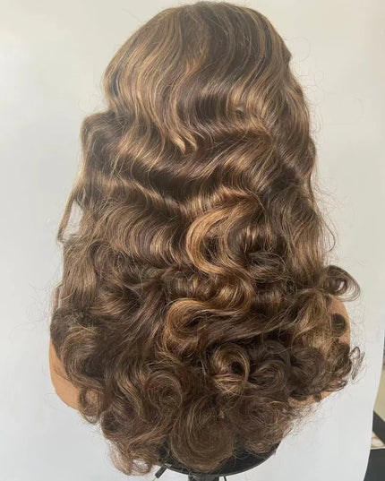 P4/30 fashion wave 4x4，5x5 Lace closure 100% Virgin Human Hair Wig 15A