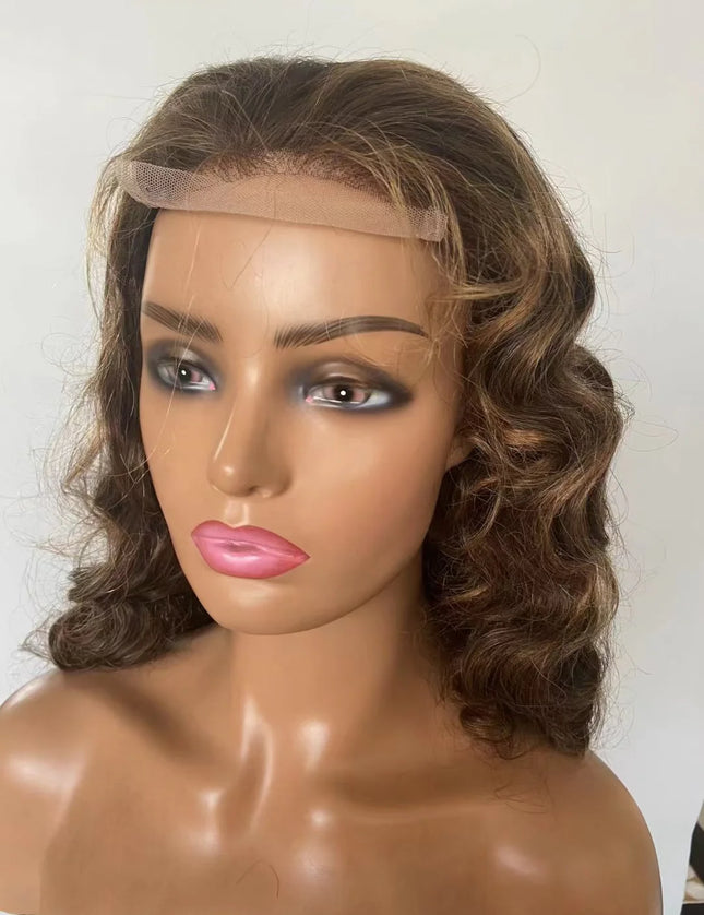 P4/30 fashion wave 4x4，5x5 Lace closure 100% Virgin Human Hair Wig 15A