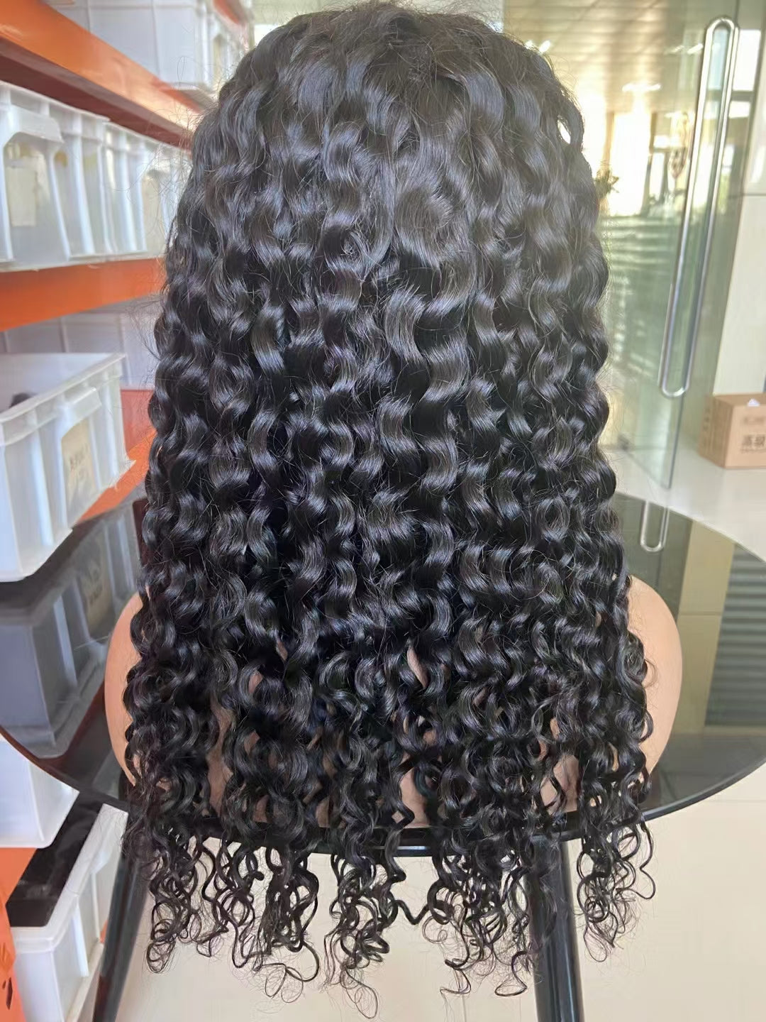 Italy wave Natural Black 4x4，5x5 Transparent Lace closure 100% Virgin Human Hair LACE Wig 180% density